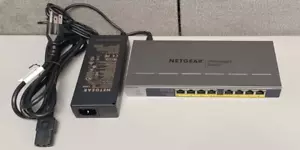 NETGEAR GS108PP 8-Port Gigabit Ethernet PoE+ Unmanaged Switch w/ Power Supply - Picture 1 of 5