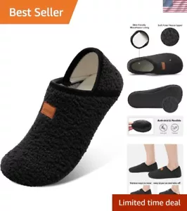 Furry Faux Fur Lined House Slippers – Stylish & Comfortable Indoor/Outdoor Shoes - Picture 1 of 7