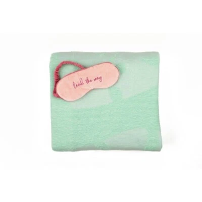 NEW Disney Princess X Popsugar Moana Chenille Throw and Eye Mask - Изображение 1 из 3