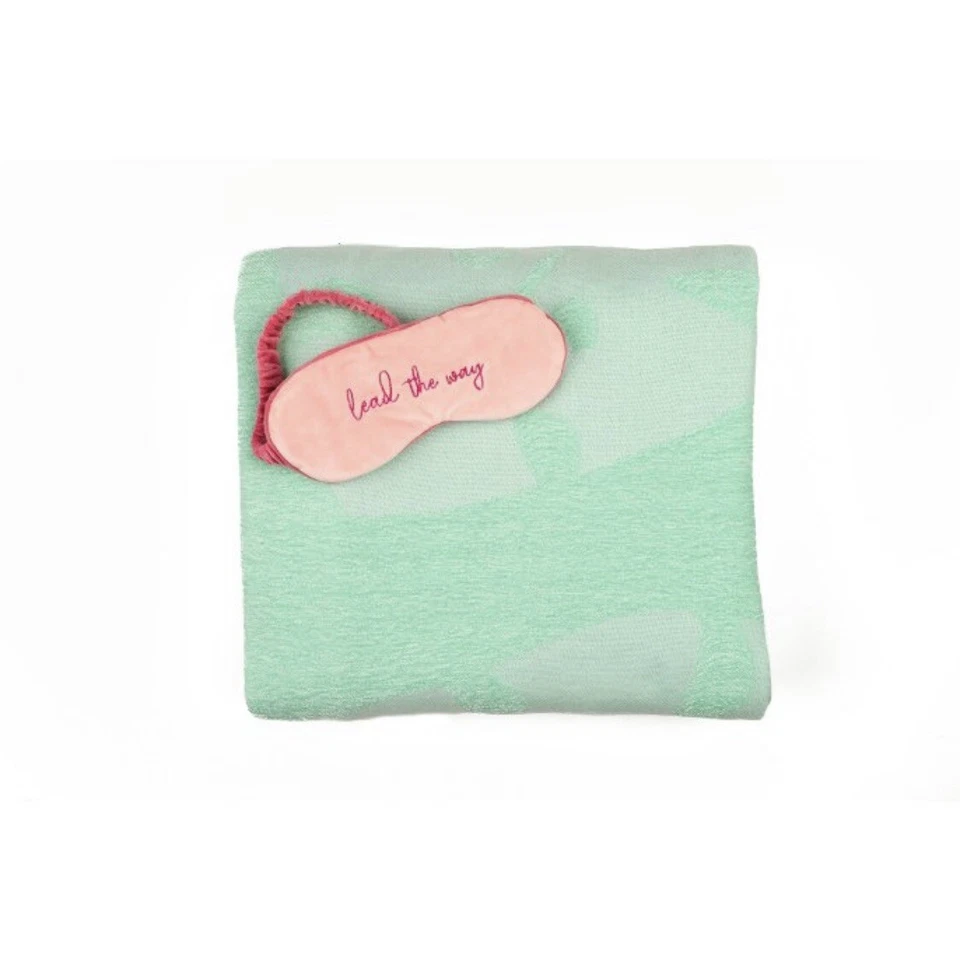 Disney Princess X Pop sugar Moana Chenille Throw and Eye Mask