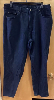 Vintage Open Trails Jeans Mens 40x29.5 Black Denim 100% Cotton  NICE SHAPE Tough - Image 1 of 4