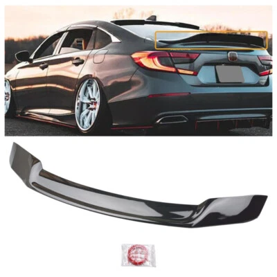 Para 2018-22 Honda Accord R Style Duckbill porta-malas traseiro spoiler asa brilho preto - Imagem 1 de 4