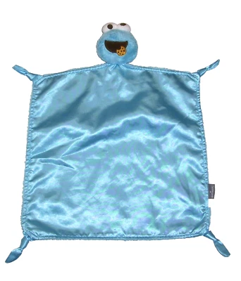 Manta de seguridad Sesame Street Cookie Monster Hallmark Baby Corner anudada Lovey Foto 1 de 2