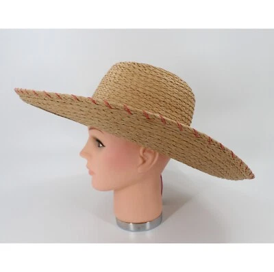 Nuevo sombrero de Panamá Vince Camuto bordado #HT105 Foto 1 de 4