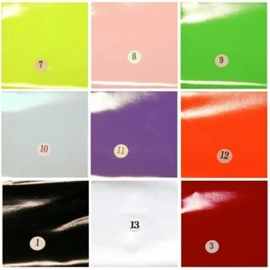 SHINY 4-WAY STRETCH SPANDEX PVC VINYL PLEATHER FABRIC GOTHIC FETISH CLOTHING 54" - Picture 1 of 196