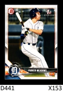1-2018 BOWMAN DRAFT BASE PARKER MEADOWS TIGERS #BDC-28 QTY AVAIL - Picture 1 of 1