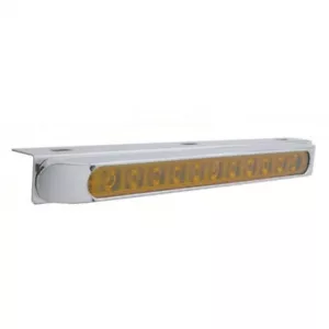 17 5/16" Light Bracket w/ 11 LED 17" Light Bar & Bezel - Amber LED/Amber Lens - Bild 1 von 8