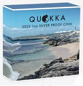 Moneda de $1 Australian Quokka 2023 de 1 oz color plata a prueba - Imagen 1 de 5