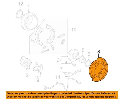 Componentes de freno Ford OEM 06-10 Explorer Sport Trac - Protector contra salpicaduras 6L2Z2C028AA Foto 1 de 2