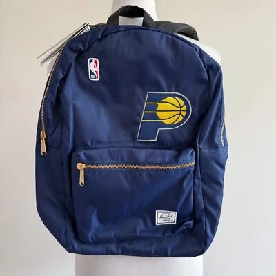 Herschel Supply Co Indiana Pacers Backpack NBA Fan Gear Gift Satin Navy Blue - Image 1 of 4