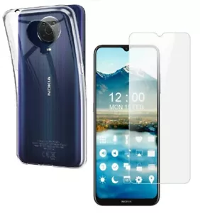 For NOKIA G20 CLEAR CASE + TEMPERED GLASS SCREEN PROTECTOR SHOCKPROOF COVER G 20 - Picture 1 of 12