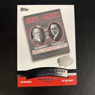 2004 Topps - 100 Aniversario del Otoño Clásico Covers Miller Huggins,... Foto 1 de 2