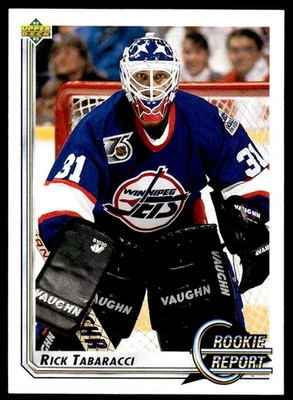 1992-93 Upper Deck Upper Deck Rick Tabaracci #358 Winnipeg Jets - Image 1 of 2