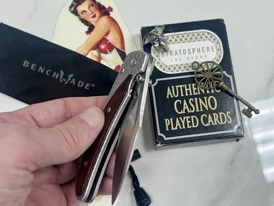 Cuchillo Benchmade Opportunist 440 PERSONALIZADO 2 Pulgares Descontinuado LUX ¡CLASE RARA! Foto 1 de 4