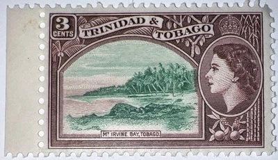 SELLOS DE VIAJE: SELLOS TRINIDAD Y TOBAGO 1953-59 QEII SG#269 COMO NUEVOS, MOGNH, 3 centavos Foto 1 de 4