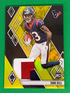 Tank Dell Panini Phoenix Football 2023 Numbered Parallel Rookie Relic /50 Gold - Picture 1 of 2