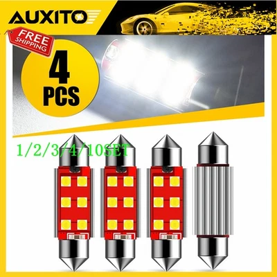 212-2 CANBUS Dome 578 Map White Light LED Interior Bulb Lamp For Chevy 1~10Set - Image 1 of 4
