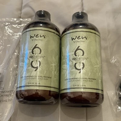 Wen Six Thirteen Limão Alecrim Limão Baunilha Limpeza 12 oz 2 Garrafas e Bomba - Imagem 1 de 4