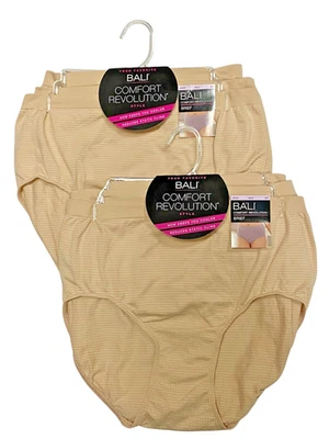 Bali Brief 6 Pack Comfort Revolution 803J - Nude Stripe - Image 1 of 2