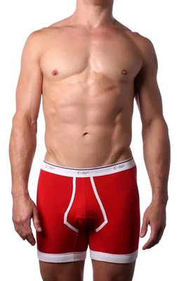 Calzoncillo Boxer C-IN2 Retro Feel Candy Red Throwback Blanco Piping Pequeño S Foto 1 de 4