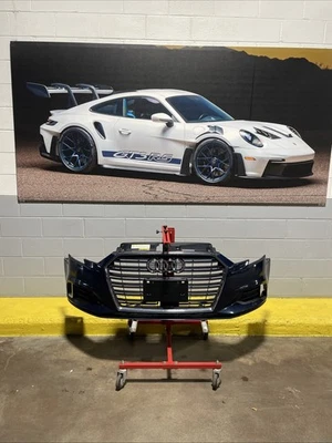 2017-2020 Audi A3 Front Bumper Cosmos Blue Metallic Assembly OEM *NOTE* - Image 1 of 4