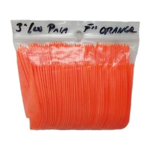 100pk Archery Arrow Feathers 3" Left Wing: Parabolic Fluorescent Flo Orange - Picture 1 of 3
