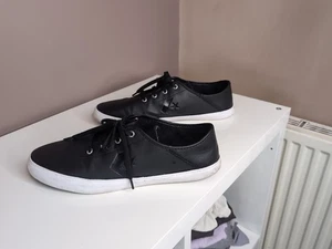 Converse OX Costa Leder Sneaker schwarz/weiß Damen UK 8 - Bild 1 von 19