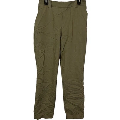 Pantalones de sarga Nicole Miller New York para mujer verde oliva talla M Foto 1 de 4
