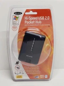 Belkin F5U217vuk1 Hub tascabile USB 2.0 ad alta velocità - aggiunge 4 porte USB - Foto 1 di 1