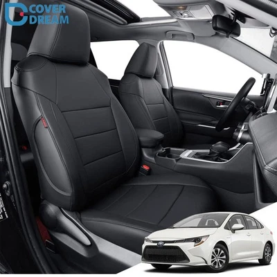 coverdream For 2014-2026 Toyota Corolla Leather Seat Cover Waterproof Custom Fit - Image 1 of 4