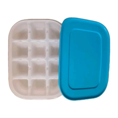 Tupperware Eis-Kristall  Eiswürfler  12 Eiswürfel blau/transparent neu/ovp - Bild 1 von 4