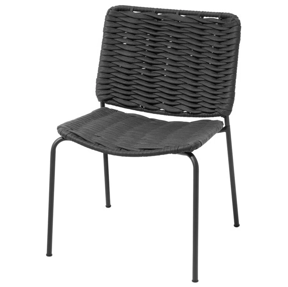 IKEA TEGELON Chair, in/outdoor, dark gray/black 005.038.07 - NEW - Image 1 of 4