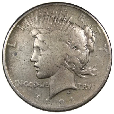 1921 High Relief Peace Dollar VF VERY FINE Condition Circulated A2769 - Image 1 of 2