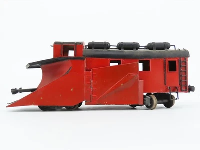 O 比例 2 轨无文字楔形 V 雪犁定制涂漆黄铜  — 第 1/4 张图片