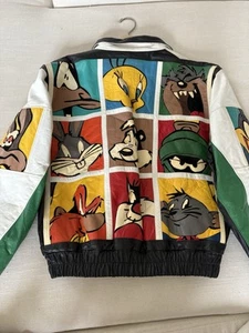 VERY RARE Leather Vintage Looney Tunes Jacket — One Of A Kind - Picture 1 of 12