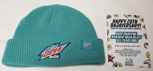 Mountain Mtn Dew Baja Blast 20 Aniversario Promo Gorro NUEVO - Imagen 1 de 2