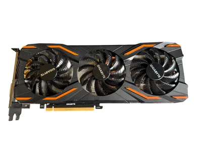 GIGABYTE GeForce GTX1080 8G Graphics card DDR5X HDMI+DP+DVI 8PIN Tested - Image 1 of 4