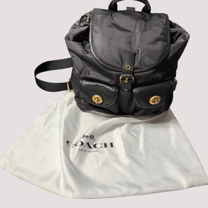 Coach Nylon Cargo Backpack with Vintage Rose Lining- Includes Storage Bag NWOT - Picture 1 of 13