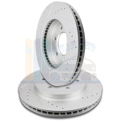 2X Front Discs Brake Rotors For 2006 2007 2008 Lincoln Mark LT G3000 Casting Foto 1 de 4