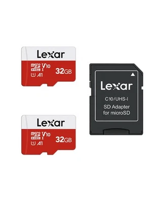 32GB Micro SD Card 2 Pack, microSDHC UHS-I Flash Memory Card with Adapter - Up - Image 1 of 4