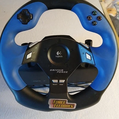 Volante Logitech Driving Force Feedback E-UC2 para PS2 PS3 PC probado Foto 1 de 4