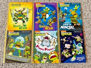 Little Golden Books Nickelodeon TEENAGE MUTANT NINJA TURTLES Lot of 6 books - Foto 1 di 5