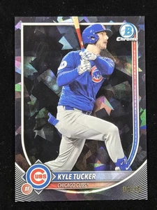 2025 Bowman Chrome Kyle Tucker BLACK Sapphire Refractor 08/10 Chicago Cubs - Picture 1 of 2
