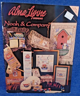 Vintage 1994 Alma Lynne Noah & Company ALX-120 Cross Stitch Pattern Booklet - Image 1 of 2