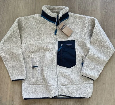 NWT Patagonia Mens Size M Classic Retro-X Jacket Fleece Full Zip Natural - Image 1 of 4