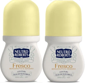 Neutro Roberts Fresco Deo Roll On 48h Bergamotte & Ingwer 50ml (2er Pack) - Bild 1 von 2