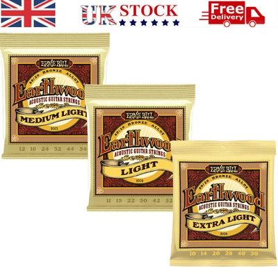 Earthwood 80/20 BRONZE ALLOY Acoustic Guitar Strings Ernie Ball 2003/2004/2006