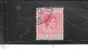 BAHAMAS SC# 101 1938 1p POSTAL GEBRAUCHT ALTE ANTIKE GEORGE VI SS BRIEFMARKE - Bild 1 von 1