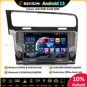 8-Kern Android 13 Autoradio GPS DAB+Wifi Navi OBD2 CarPlay Canbus Für VW Golf 7 - Bild 1 von 17