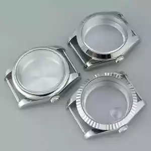 Cassa orologio acciaio inox 36mm/39mm per Seiko Nh35 Nh36/38 movimento quadrante 28,5mm - Foto 1 di 45